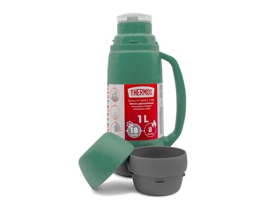Термос THERMOS WEEKEND 36 Series Green 1,0L стеклянная колба